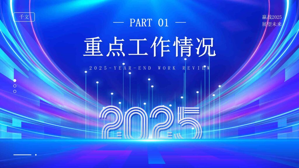 图片[3]-赢战 2025：年终工作回顾与未来展望PPT模板-千文网