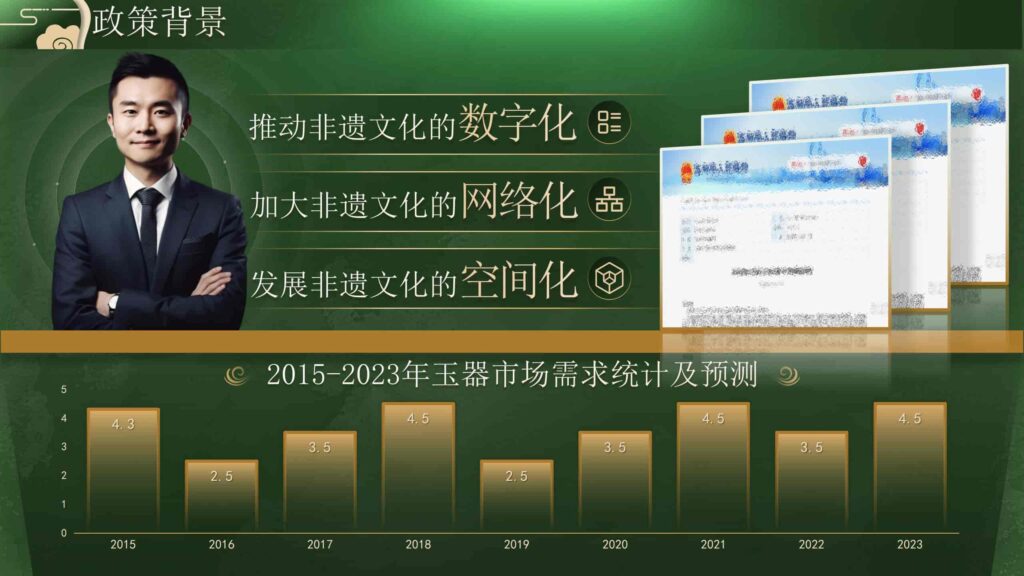 图片[5]-墨绿国风非遗玉石传承PPT模板-千文网