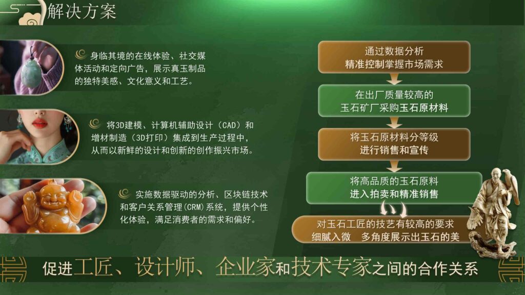 图片[7]-墨绿国风非遗玉石传承PPT模板-千文网