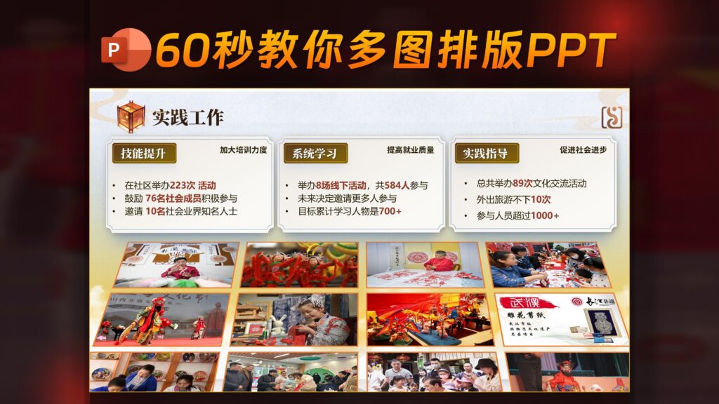 ✨60秒教你全国金奖级别的多图排版PPT！-千文网