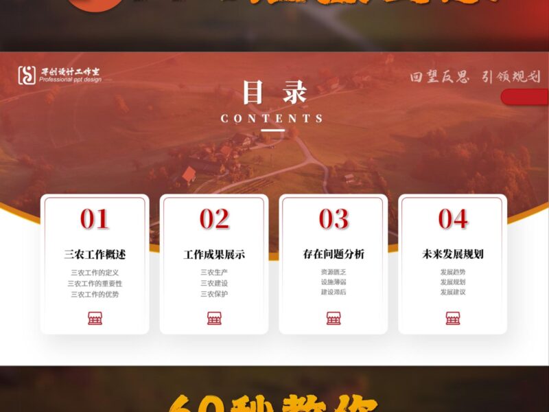 不用找模板，超好学，60秒教你PPT汇报目录！-千文网