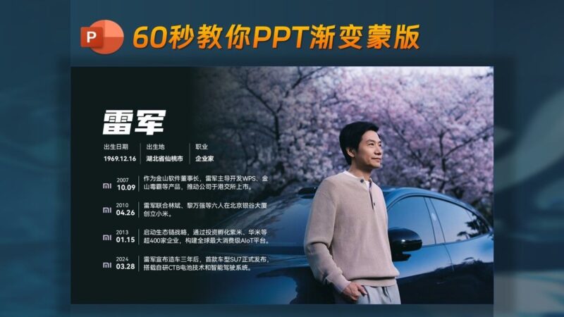 超简单PPT渐变蒙版-千文网