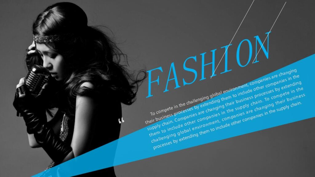 图片[3]-高端时尚品牌发布会模特画册PPT模板-千文网