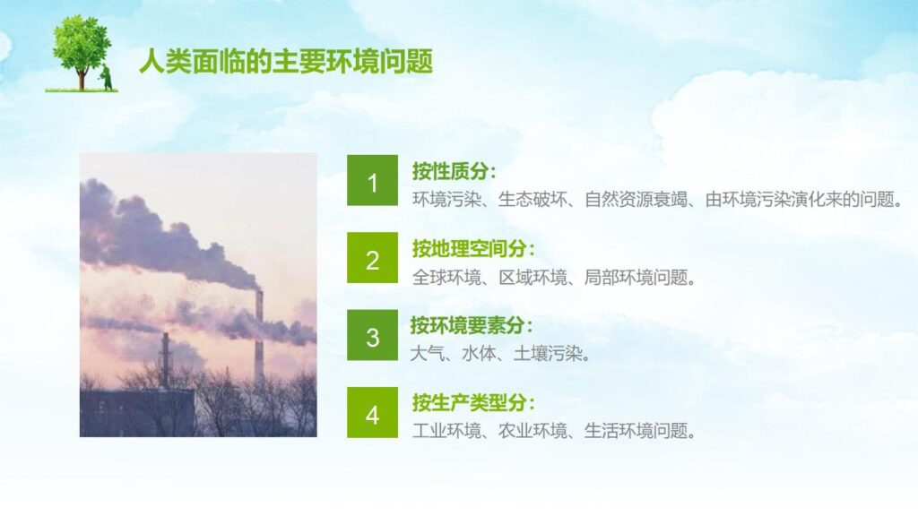 图片[11]-人类面临的主要环境问题PPT模板-千文网