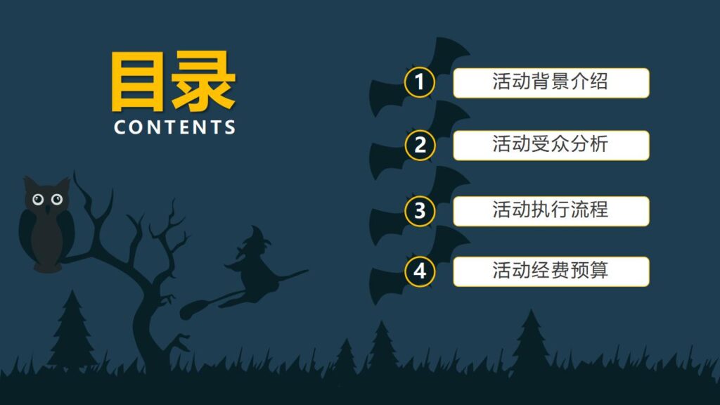 图片[2]-黑夜万圣节活动策划PPT模板-千文网