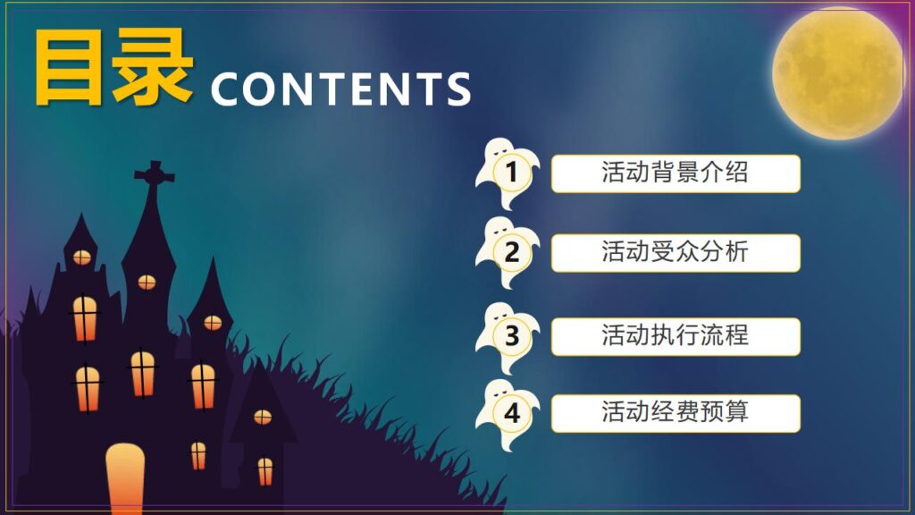 图片[2]-活动策划万圣节派对晚会宣传PPT模板-千文网