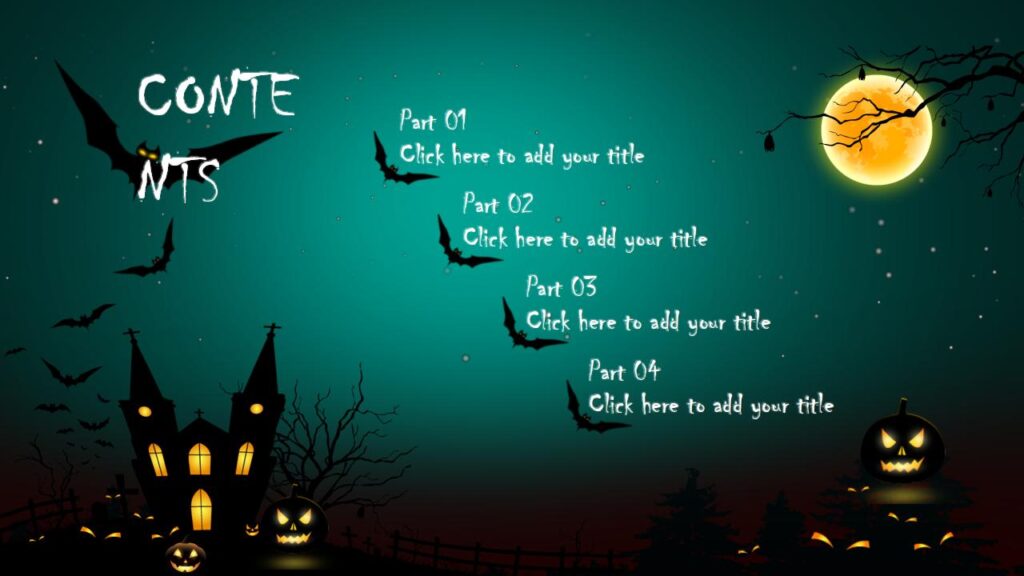 图片[2]-欧美风万圣节活动PPT模板-千文网