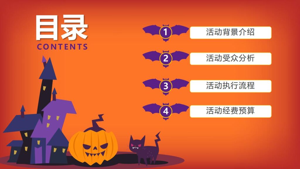 图片[2]-万圣节活动策划万圣节晚会PPT模板-千文网