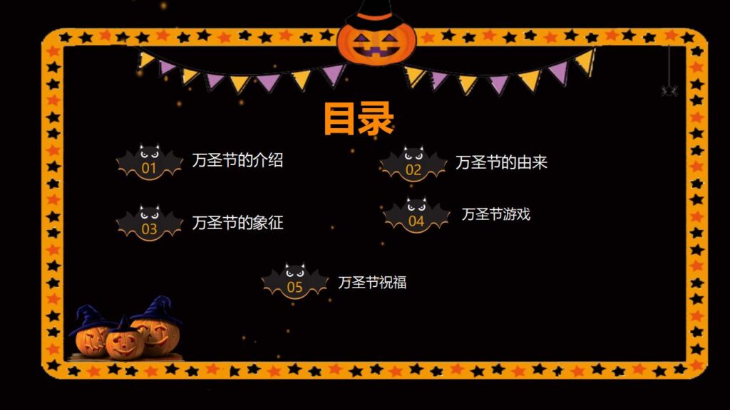 图片[2]-万圣节介绍PPT模板-千文网