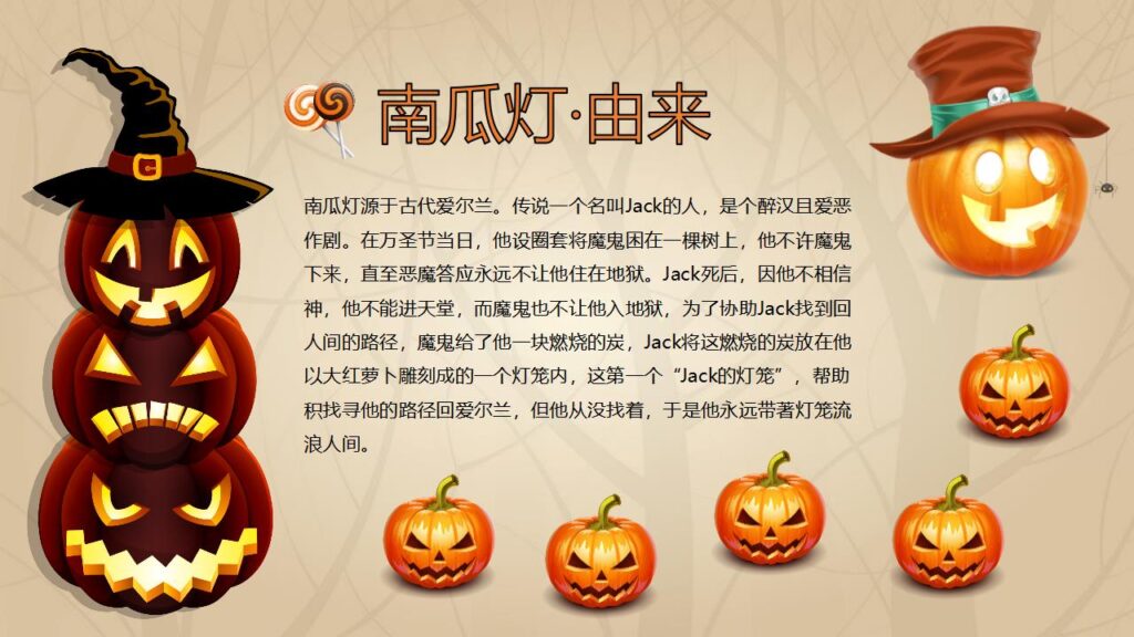 图片[7]-万圣节可爱简约通用主题班会PPT模板-千文网