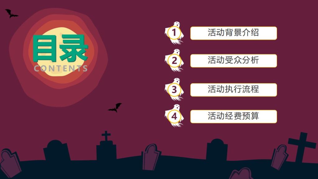 图片[2]-万圣节晚会宣传活动策划PPT模板-千文网