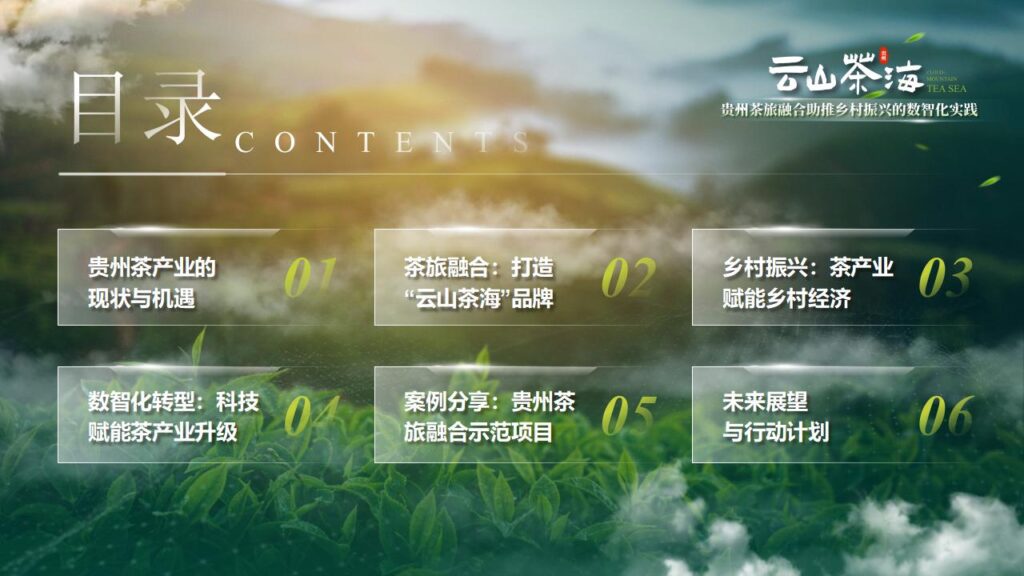 图片[2]-云山茶海——茶旅融合助推乡村振兴的数智化实践PPT模板-千文网